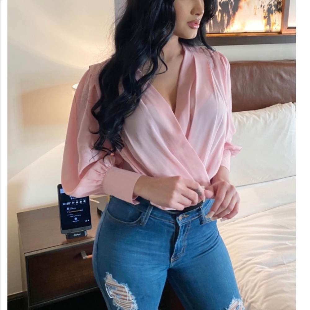 Bodysuit pink rose